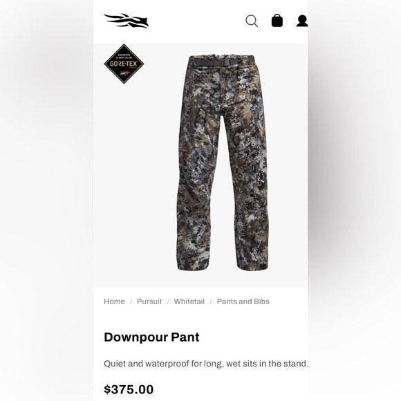 Sitka Gear Other - Sitka Downpour Pant - Camo